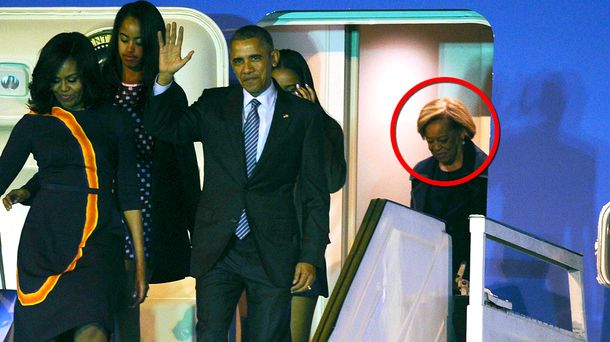 Obama viajó con su suegra y las bromas estallaron en las redes sociales