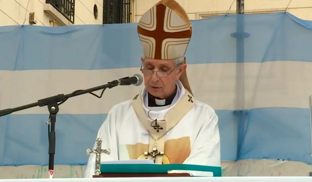 El arzobispo Poli hizo un llamado a la unidad de los argentinos en la peregrinación a Luján