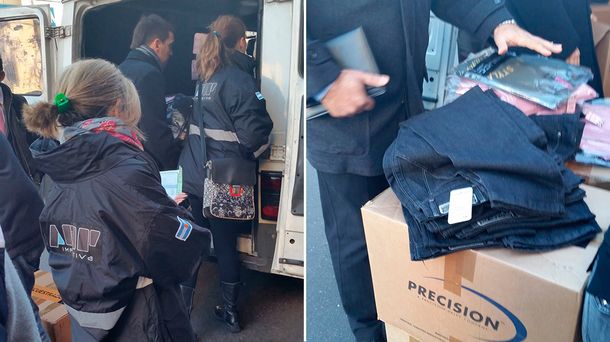 Secuestraron ropa por $100 mil en la calle Avellaneda