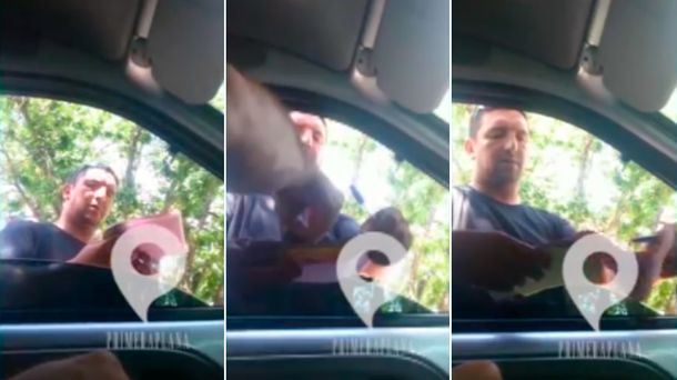 Filmaron a un inspector mientras recibía una coima en Pergamino