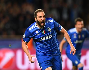 El grito alocado de Gonzalo Higuaín tras convertirle al Mónaco