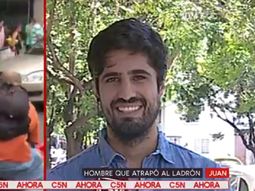 Habló el ciclista que atrapó a un motochorro: Fue un momento de mucha tensión