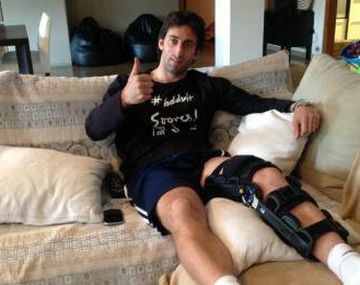 El mensaje esperanzador de Milito tras la dura lesión