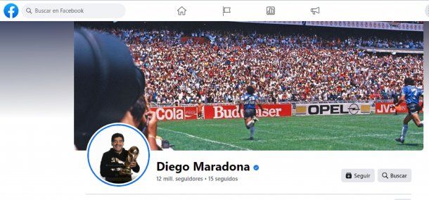 Hackearon la cuenta de Facebook de Diego Maradona