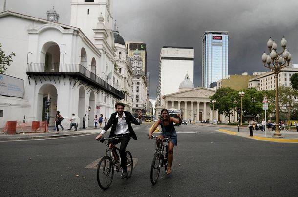 Tormenta en la ciudad de Buenos Aires