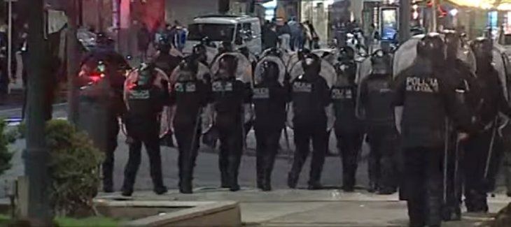 Tensión en 9 de Julio: la Policía reprimió a manifestantes