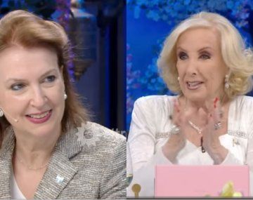 Diana Mondino, ministra de Relaciones Exteriores, y Mirtha Legrand, conductora.