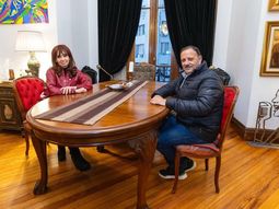 Cristina recibió al riojano Ricardo Quintela.