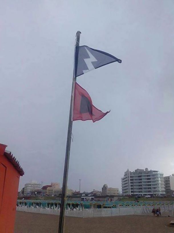 Punta del Este también adopta el sistema de bandera negra para advertir por tormentas eléctricas en las playas