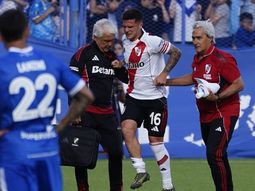 Se confirmó la lesión de Bustos: qué tiene y cuándo podría volver en River