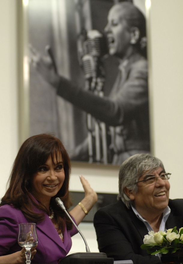 Cristina Kirchner y Hugo Moyano