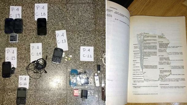 Esto fue parte de lo que se secuestró en la requisa