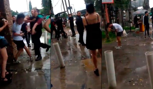 VIDEO: Un patovica ahorcó a un joven a la salida de un boliche y lo dejó inconsciente