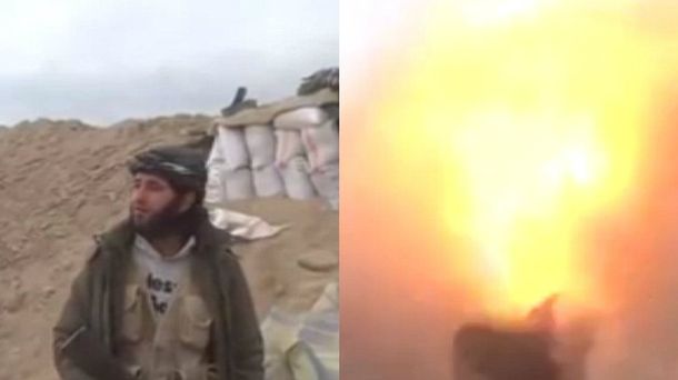 Un yihadista explotó en medio de la grabación de una amenaza a Occidente