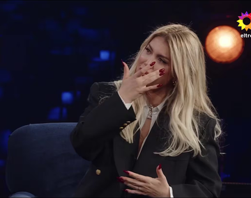 El llanto de Wanda Nara en La divina noche de Dante. 