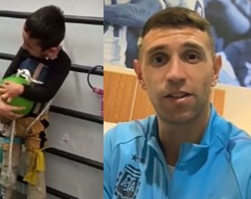 El emotivo video con el que Dibu Martínez le respondió a un nene santiagueño