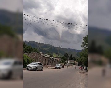 Tucumán: un tornado sorprendió a residentes en Tafí del Valle