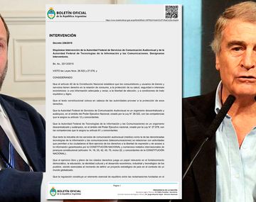 Éste es el decreto de la intervención de la Afsca