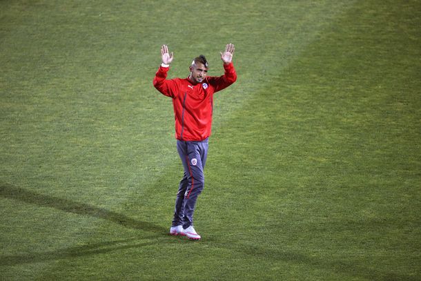 Vidal, la imagen excluyente del triunfo de Chile