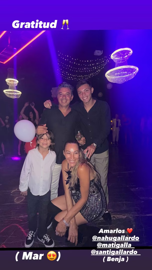 Una noche inolvidable: las imágenes del festejo de cumpleaños número 50 de Marcelo Gallardo