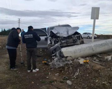 Santa Cruz: un chico de 16 años chocó contra un poste de alta tensión y provocó un apagón en Río Gallegos