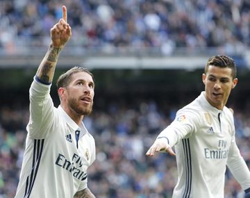 Ramos marcó dos para el Real Madrid ante el Málaga
