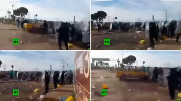Un conductor arrolló a siete policías en México