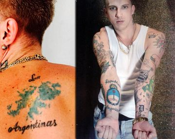 Los tattoos de El Polaco.&nbsp;