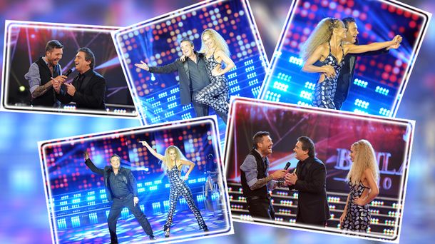 Nito Artaza y su pareja Silvina Scheffler cerraron música disco