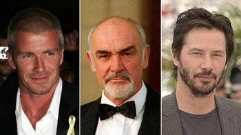 Beckham, Connery y Reeves Beckham, Connery y Reeves