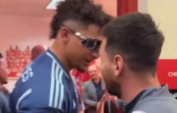 Lionel Messi y Patrick Mahomes intercambiaron un comentario que da vuelta al mundo