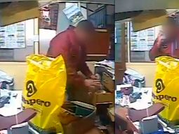 El hombre se encontraba en el local y se llevó $10 mil