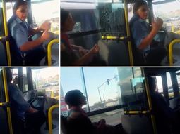 El chofer los dejó parados por una discusión
