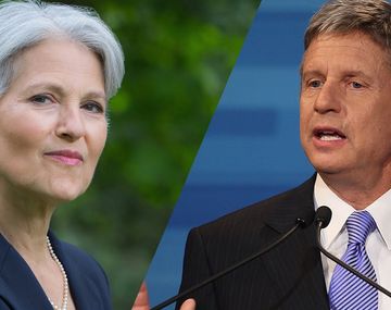 Jill Stein y Gary Johnson pelean por el tercer puesto con la intención de voto no tradicional más alta desde 1996