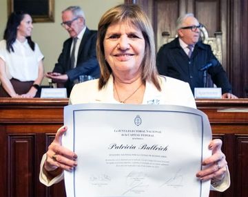 Patricia Bullrich fue proclamada senadora nacional.