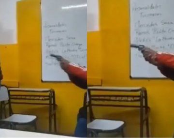 Quilmes: un alumno le gatilló a un profesor mientras otro lo grababa