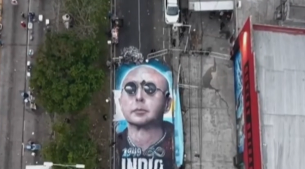 Gigantografia Indio Solari en Avellaneda