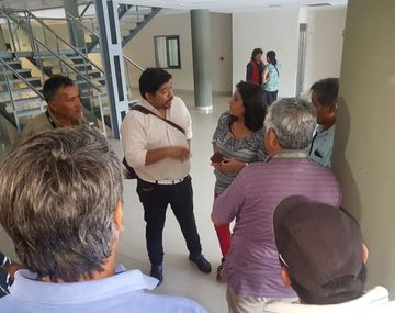 Carolina Moisés en la sede del Poder Judicial de Jujuy