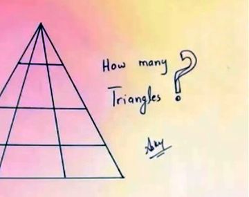 ¿Cuántos triángulos hay en esta imagen?