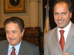 Para Duhalde, Scioli es un prototipo de pacificador