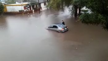 Así quedó una de las calles de Mar del Plata tras la tormenta Así quedó una de las calles de Mar del Plata tras la tormenta
