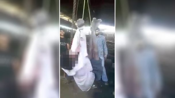 El jefe lo colgó y lo golpeó con un palo hasta matarlo: sus compañeros lo filmaron