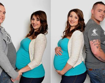 Hombre asegura estar embarazado a la par de su novia