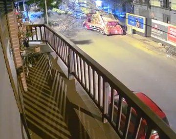 Insólito accidente en Mar del Plata: un árbol seco cayó sobre un camión