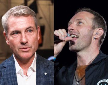 Andy Byron / Chris Martin, líder y voz de Coldplay.
