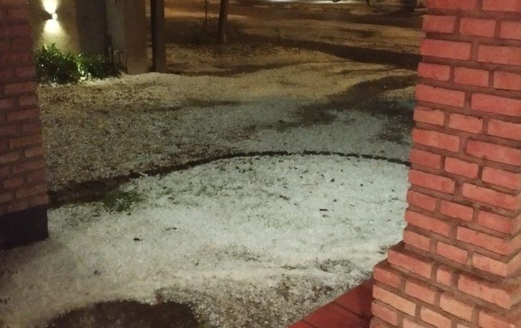Lluvias y granizo en parte del país.