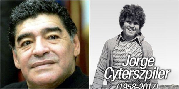 Diego Maradona expresó su lamento por la muerte de su primer representante