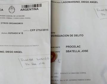 Canicoba Corral envió a Cancillería un pedido de colaboración a EE.UU.