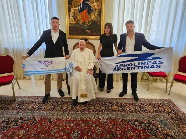 El Papa Francisco apoyó a Aerolíneas Argentinas