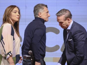 María Eugenia Vidal, Mauricio Macri y Miguel Ángel Pichetto